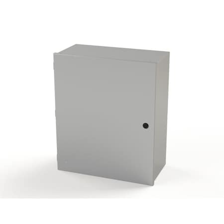 Saginaw Control & Engineering 1/4 Turn Latch Electrical Enclosures, 24 in H, 10 in D, 20 in W, NEMA 1, Carbon Steel SCE-24N2010LP